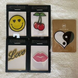 Express Fashion Patches Set - Yellow, Red, Pink, Black, White